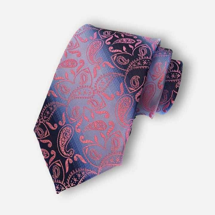 Cravatta da uomo con motivo Paisley a rampa sfumata fantasia
