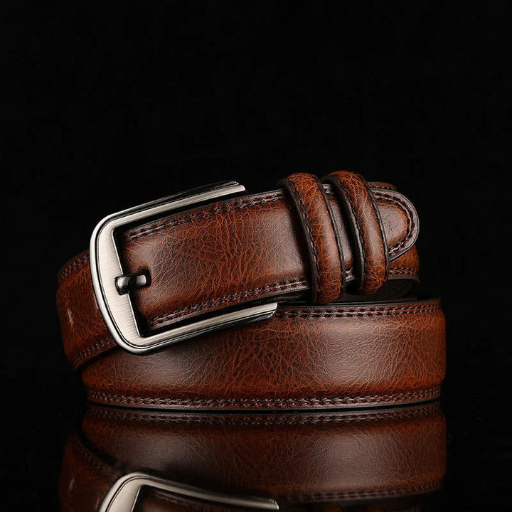 Cintura in pelle personalizzata con nome inciso - Marrone scuro - 44 - image 8