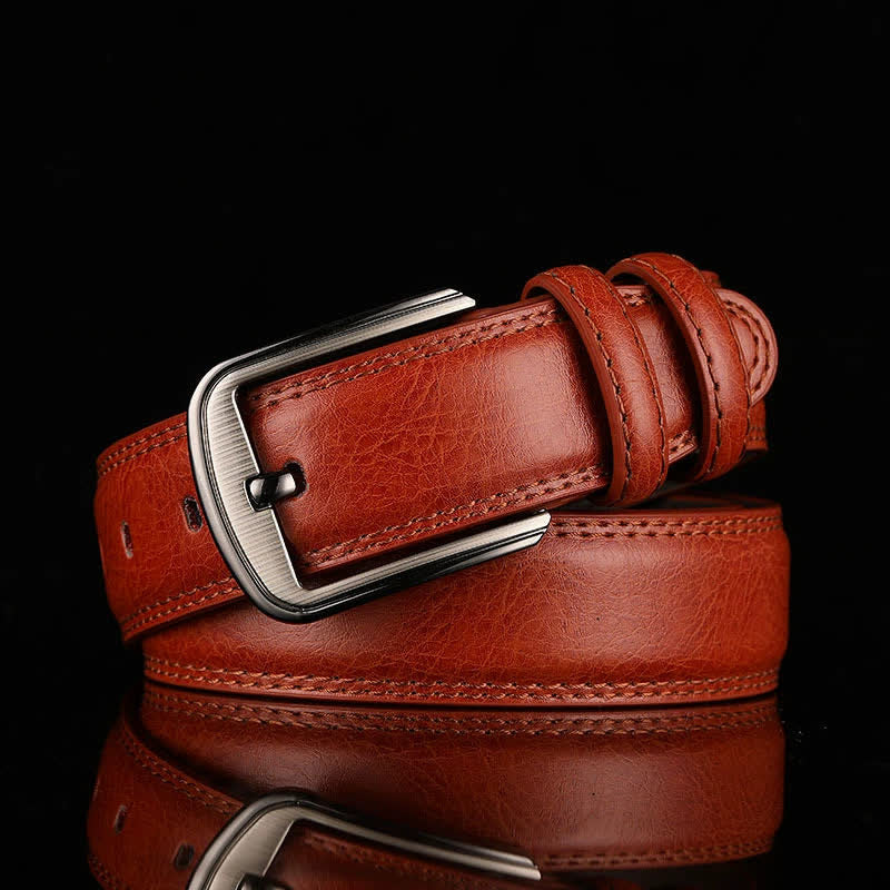 Cintura in pelle personalizzata con nome inciso - Marrone rossastro - 44 - image 10