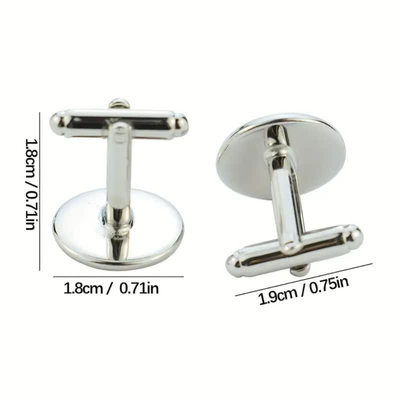 1 paio di gemelli commemorativi creativi personalizzati con la tua foto - image 3