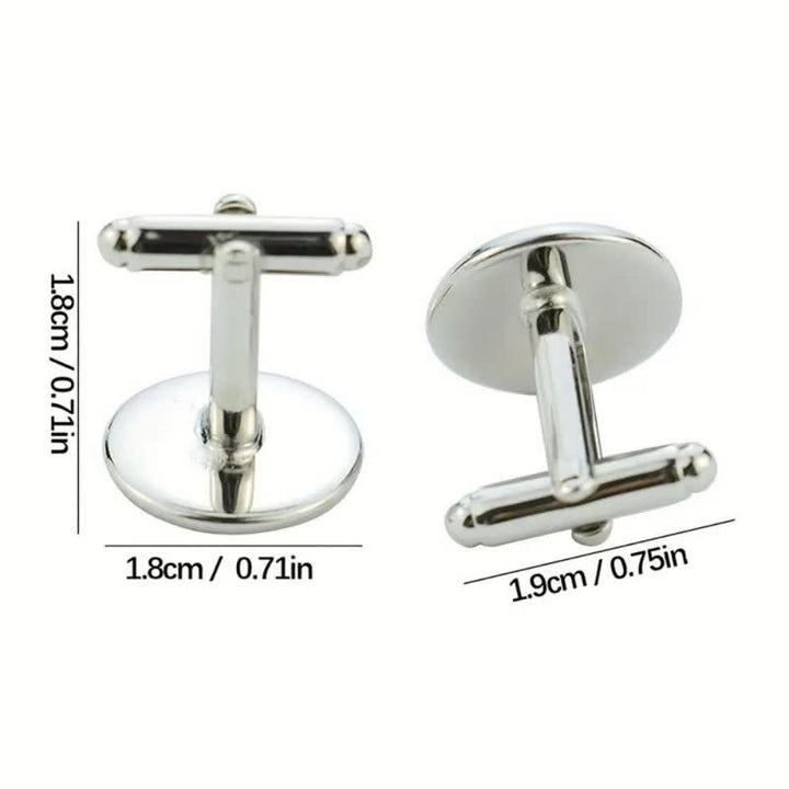 1 paio di gemelli commemorativi creativi personalizzati con la tua foto - image 3