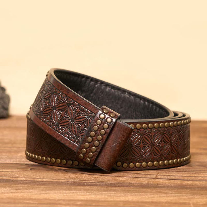 Cintura in pelle con fibbia fai da te con nome personalizzato Infinity Note