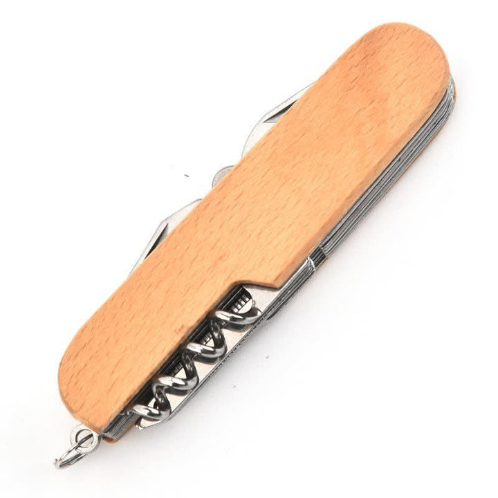 Apribottiglie in legno con coltello multiuso 11 in 1, intaglio personalizzato