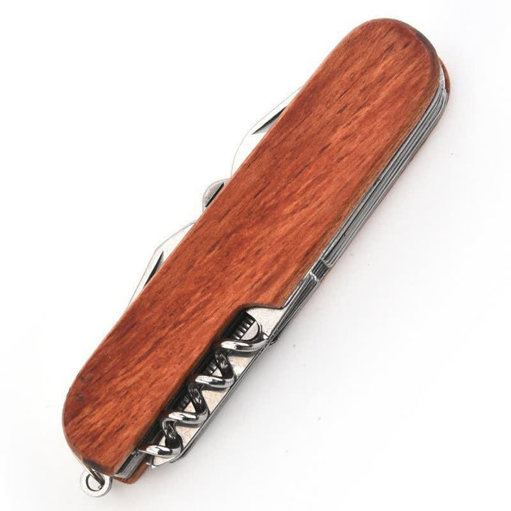 Apribottiglie in legno con coltello multiuso 11 in 1, intaglio personalizzato