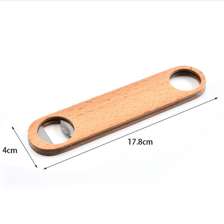 Apribottiglie in legno intagliato personalizzato per lo sposo