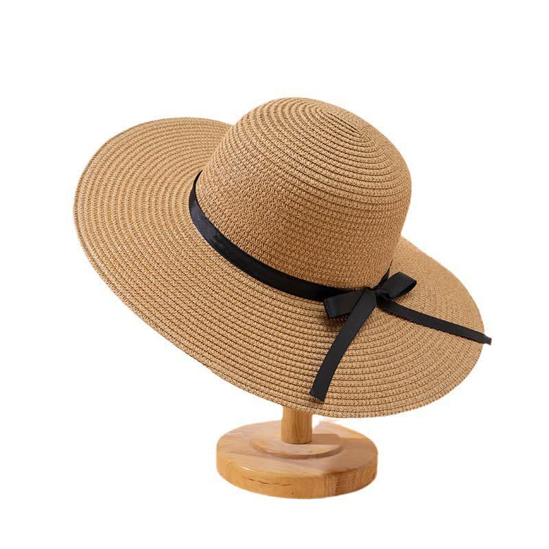 Cappello da spiaggia in paglia Fedora personalizzato con nome da donna