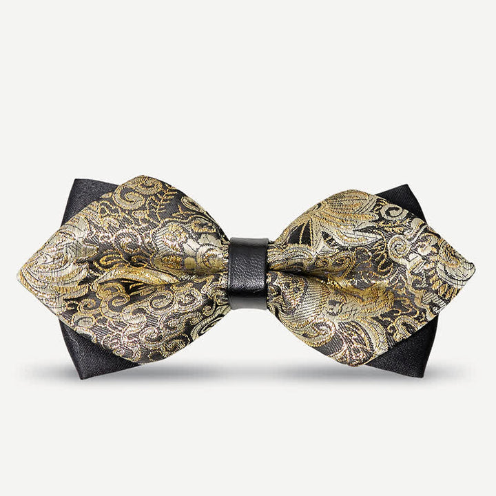 Papillon a punta con motivo Paisley dorato da uomo Palace