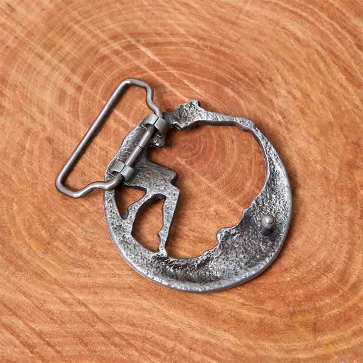 Cintura in pelle con fibbia Moon Lady fai da te da uomo