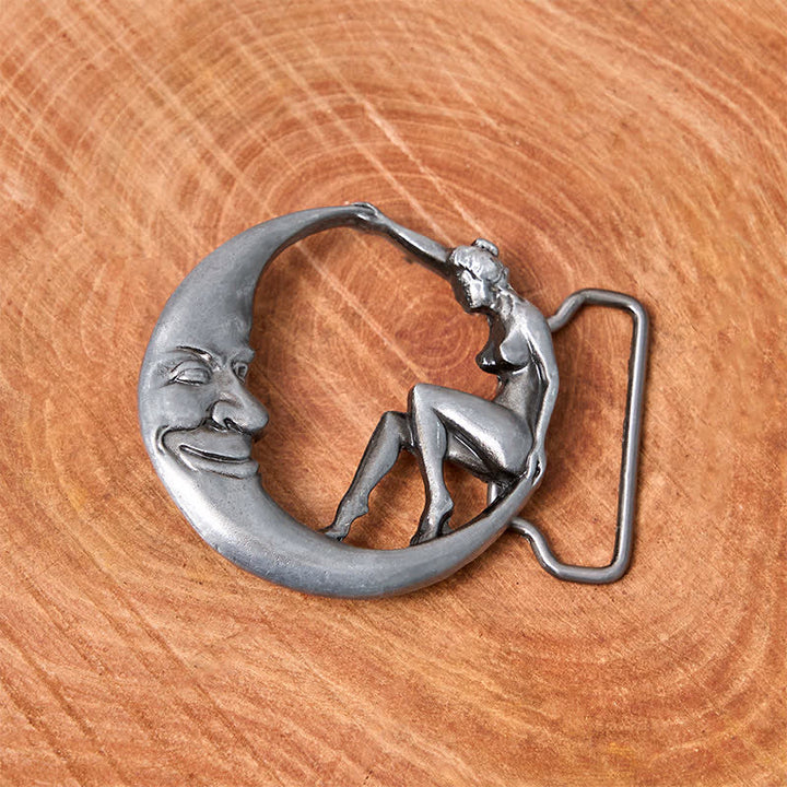Cintura in pelle con fibbia Moon Lady fai da te da uomo - image 2