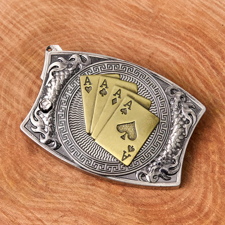 Cintura in pelle con coltello pieghevole nascosto in oro fai da te da uomo - image 2