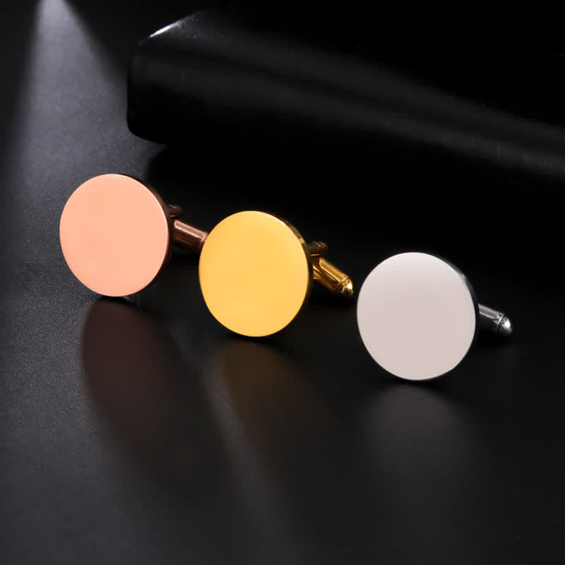 1 paio di gemelli da abito quadrati e rotondi a forma di cuore con lettere personalizzate al laser - image 6