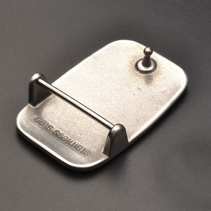 Cintura in pelle con fibbia in acciaio inossidabile fai da te con monogramma personalizzato semplice - image 6