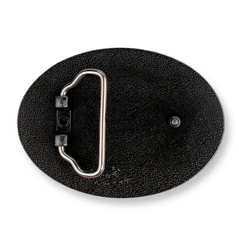 Cintura in pelle con fibbia fai da te con monogramma inciso personalizzato e nome rotondo