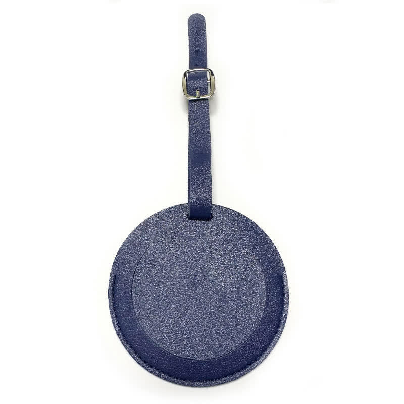 Etichetta per bagaglio rotonda con testo personalizzabile su un lato - Marina - image 3