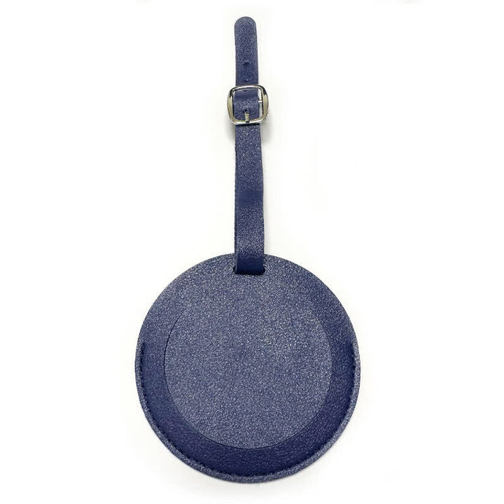Etichetta per bagaglio rotonda con testo personalizzabile su un lato - Marina - image 3
