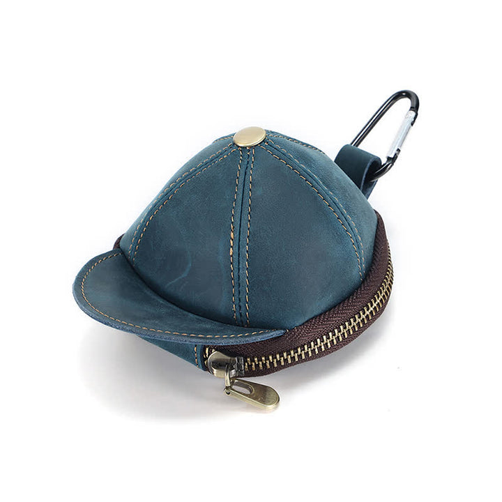 Borsa in pelle con moneta creativa a forma di cappello da baseball
