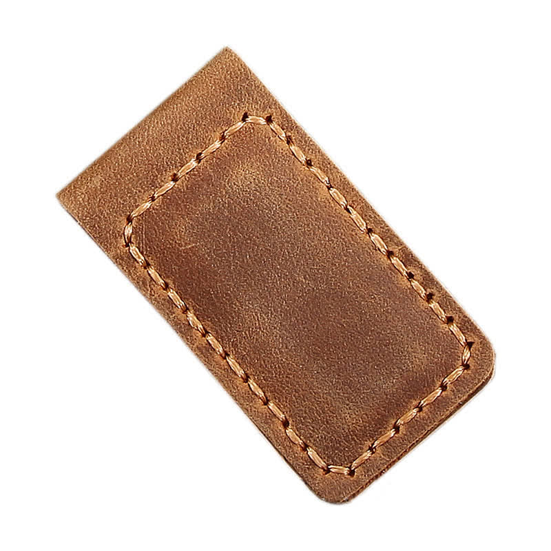 Fermasoldi magnetico in pelle con nome personalizzato, idea regalo per matrimonio
