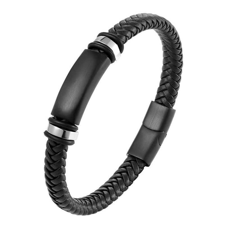 Idea regalo per anniversario con braccialetto in pelle PU con nome personalizzato