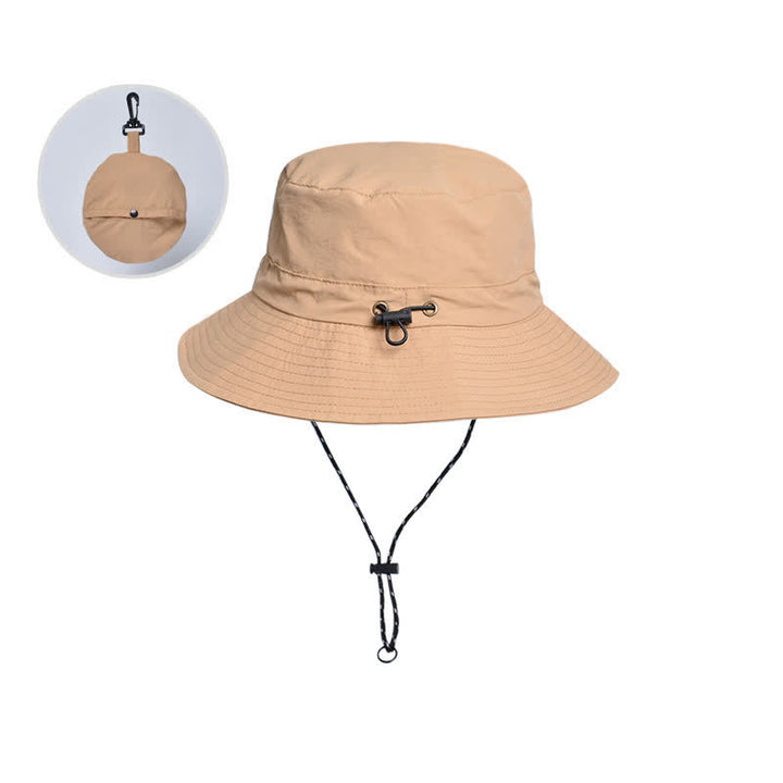 Cappello da campeggio e alpinismo pieghevole con protezione anti-UV - Cachi - Regolabile (21 5/8"-22 7/8") - image 2