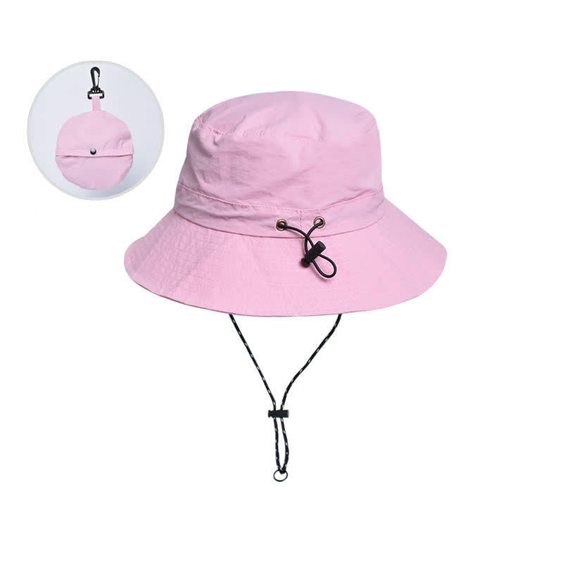 Cappello da campeggio e alpinismo pieghevole con protezione anti-UV - Rosa - Regolabile (21 5/8"-22 7/8") - image 7