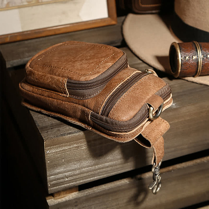 Borsa da cintura per il tempo libero, grande capienza, per il business e lo sport