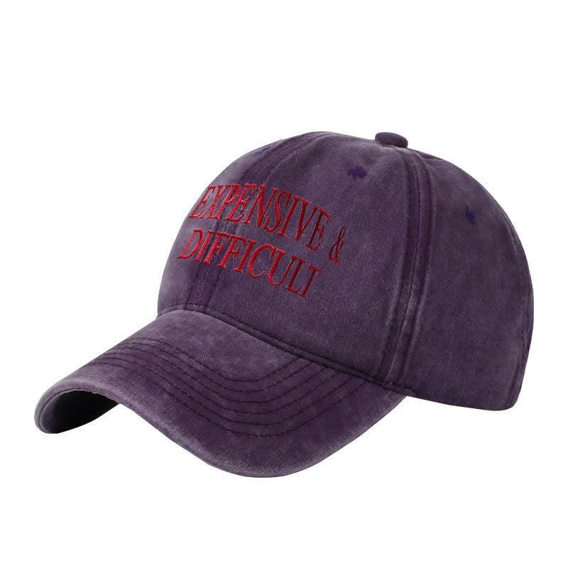 Cappellino da baseball regolabile ricamato costoso e difficile