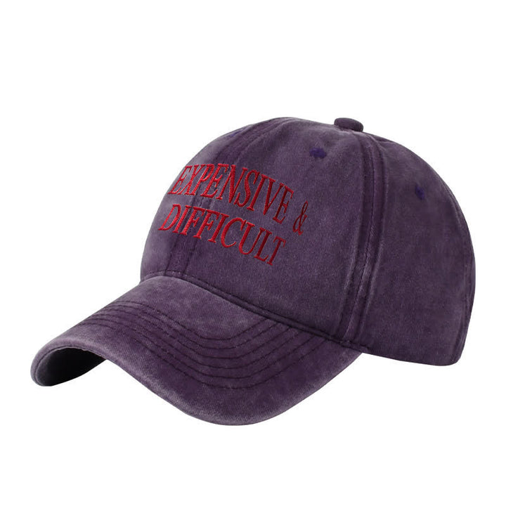 Cappellino da baseball regolabile ricamato costoso e difficile