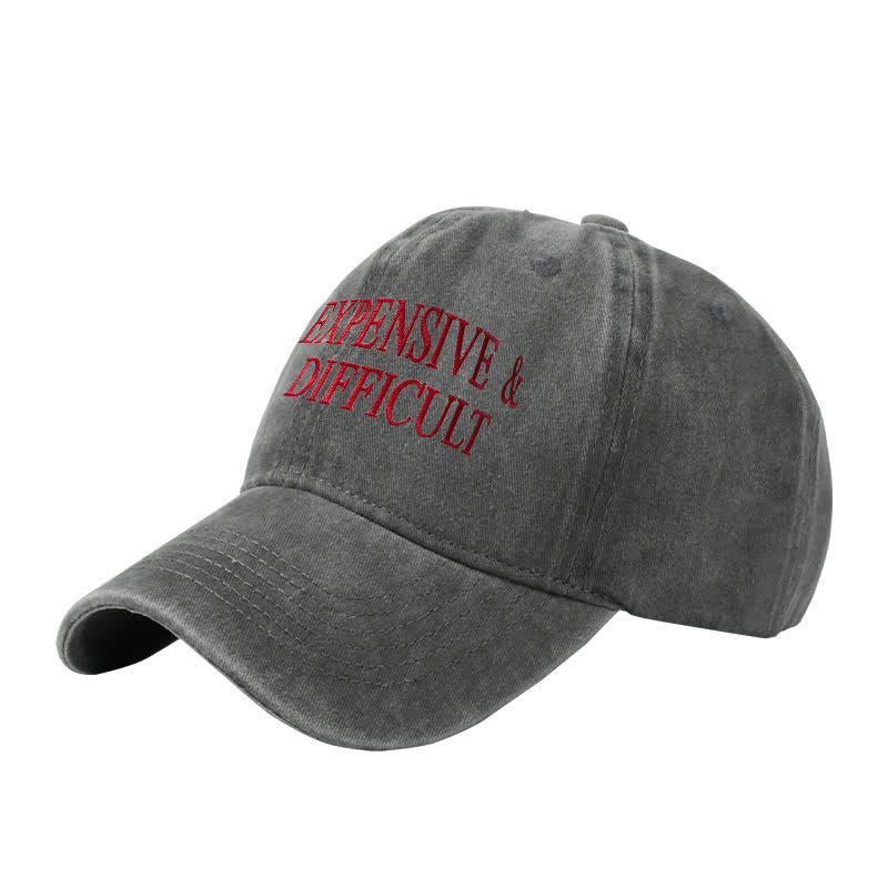 Cappellino da baseball regolabile ricamato costoso e difficile