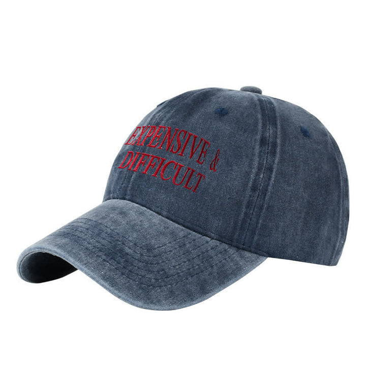 Cappellino da baseball regolabile ricamato costoso e difficile