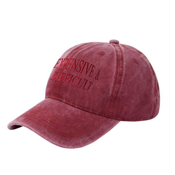 Cappellino da baseball regolabile ricamato costoso e difficile