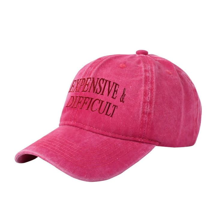Cappellino da baseball regolabile ricamato costoso e difficile
