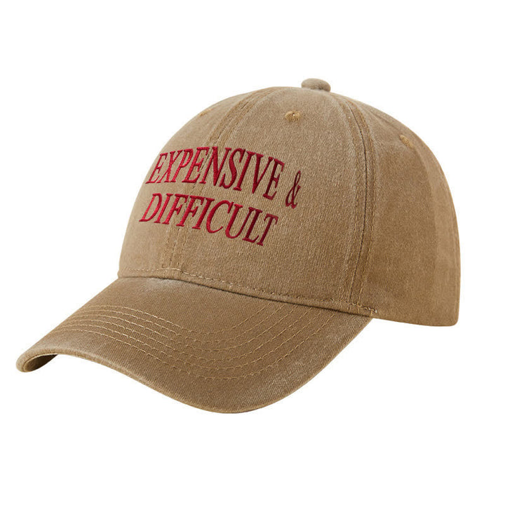 Cappellino da baseball regolabile ricamato costoso e difficile