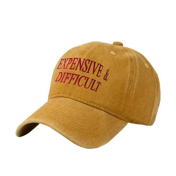 Cappellino da baseball regolabile ricamato costoso e difficile