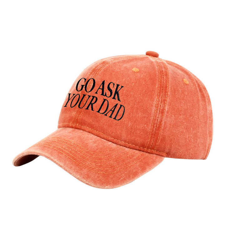 Cappellino da baseball regolabile ricamato "Go Ask Your Dad"