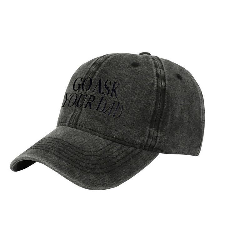 Cappellino da baseball regolabile ricamato "Go Ask Your Dad"