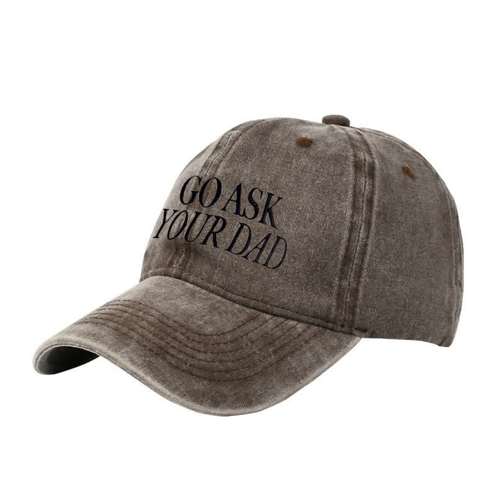Cappellino da baseball regolabile ricamato "Go Ask Your Dad"