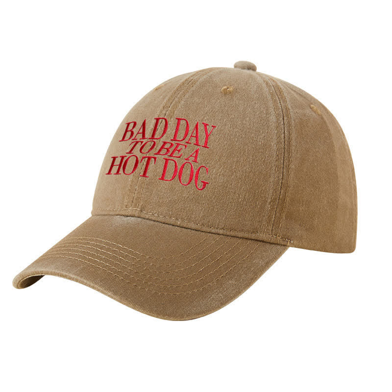 Cappellino da baseball regolabile ricamato "Bad Day To Be a Hot Dog"