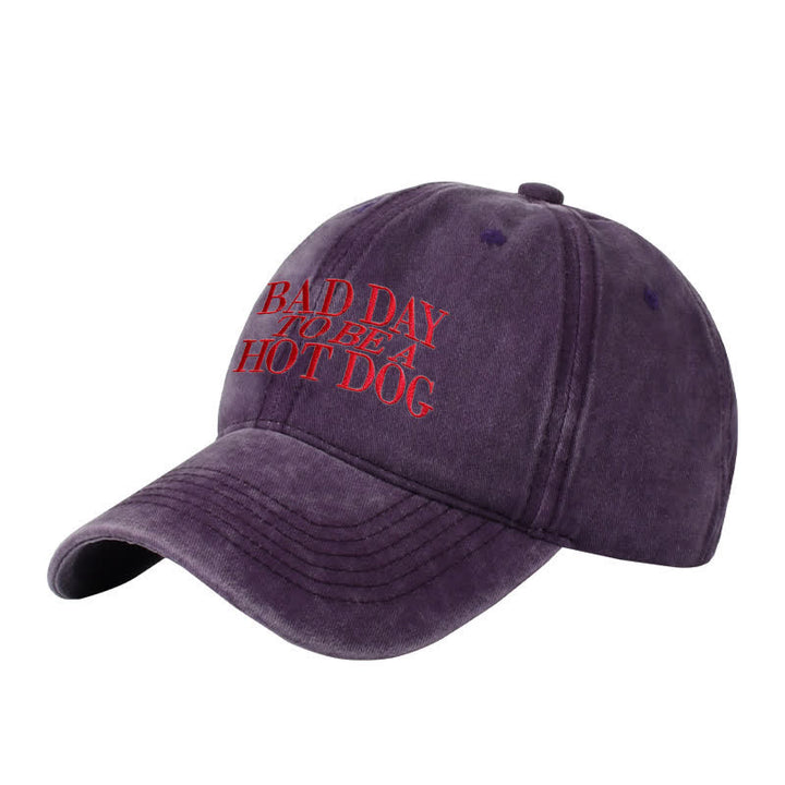 Cappellino da baseball regolabile ricamato "Bad Day To Be a Hot Dog"