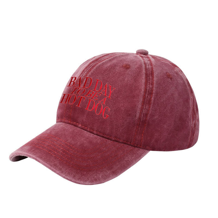 Cappellino da baseball regolabile ricamato "Bad Day To Be a Hot Dog"