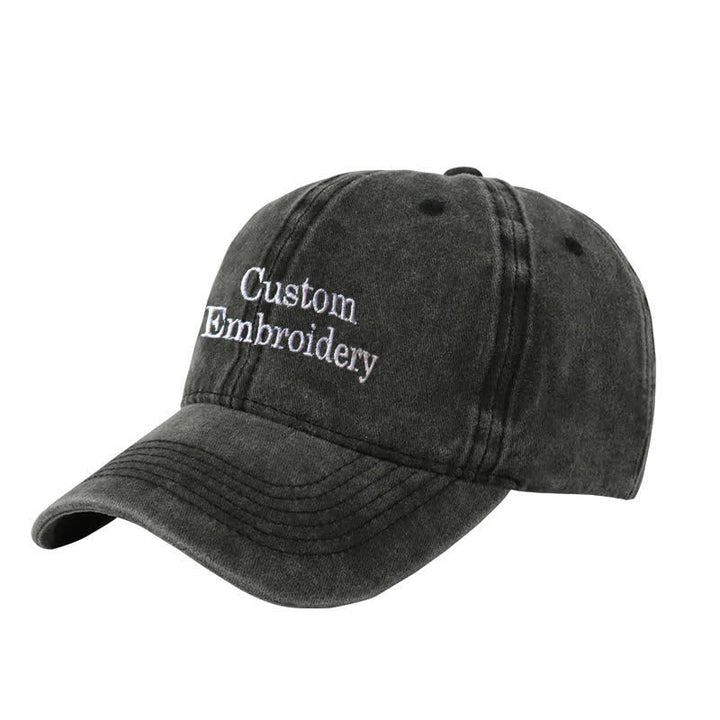 Cappellino da baseball regolabile con testo personalizzato e ricamo