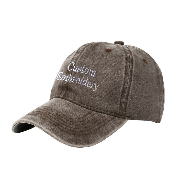 Cappellino da baseball regolabile con testo personalizzato e ricamo