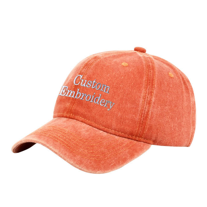 Cappellino da baseball regolabile con testo personalizzato e ricamo