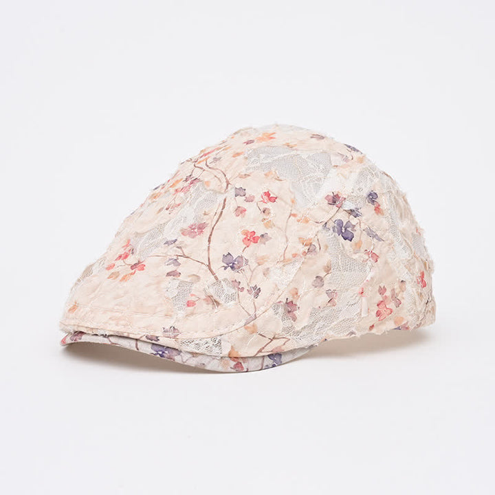 Cappello basco in tessuto a rete perforata retrò invecchiato