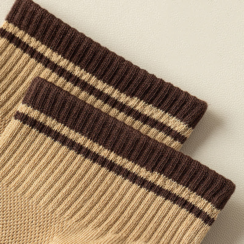 Calzini estivi corti e sottili da uomo con design a coste in rete