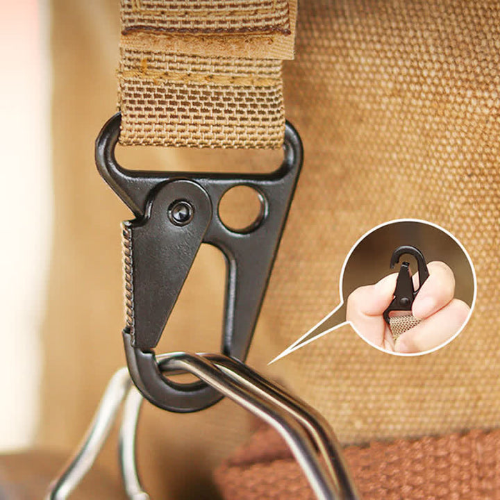 Portachiavi in nylon con passante per cintura tattica in velcro