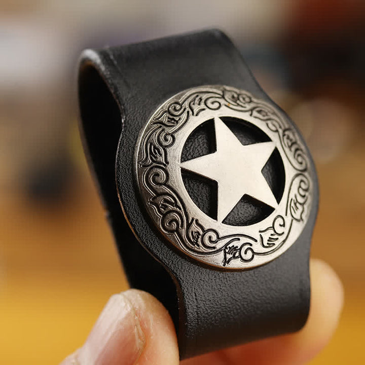 Anello di fissaggio per cintura in vera pelle con decorazione per la vita