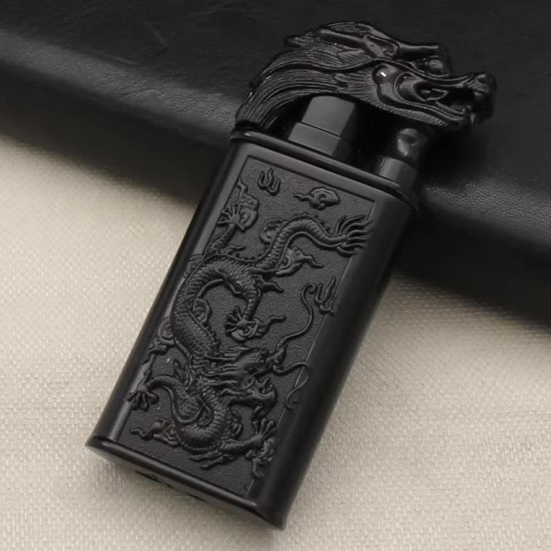 Accendino ricaricabile a butano Relief Dragon Magic a doppia fiamma