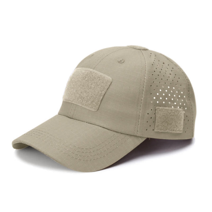 Cappellino da baseball mimetico traspirante con foro per occhiali in velcro