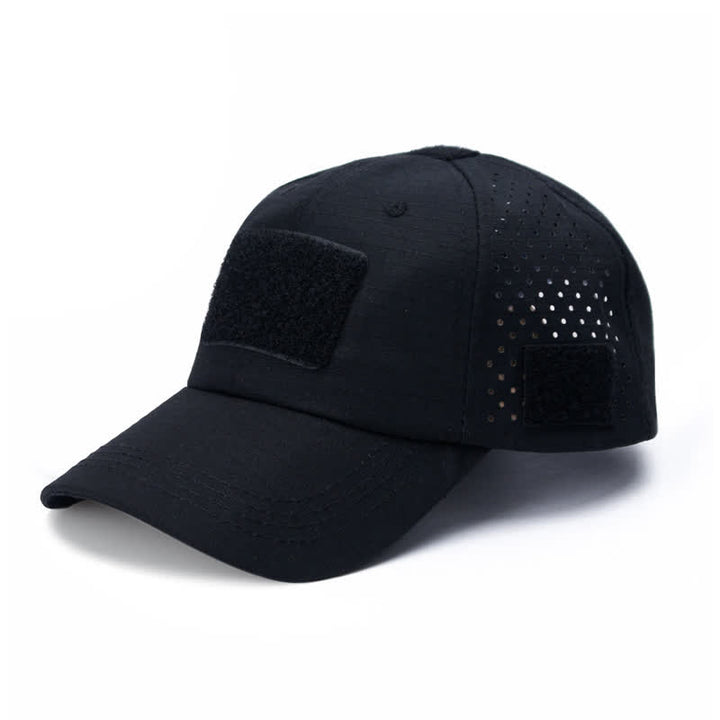 Cappellino da baseball mimetico traspirante con foro per occhiali in velcro