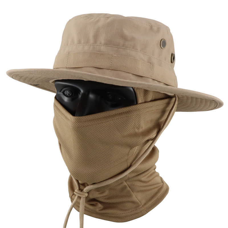 Cappello da pescatore tattico mimetico da uomo, 2 pezzi